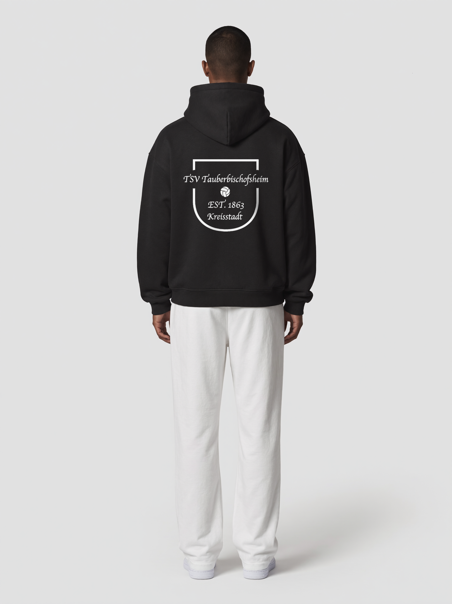 Hoodie TSV Tauberbischofsheim Schwarz, Rückansicht