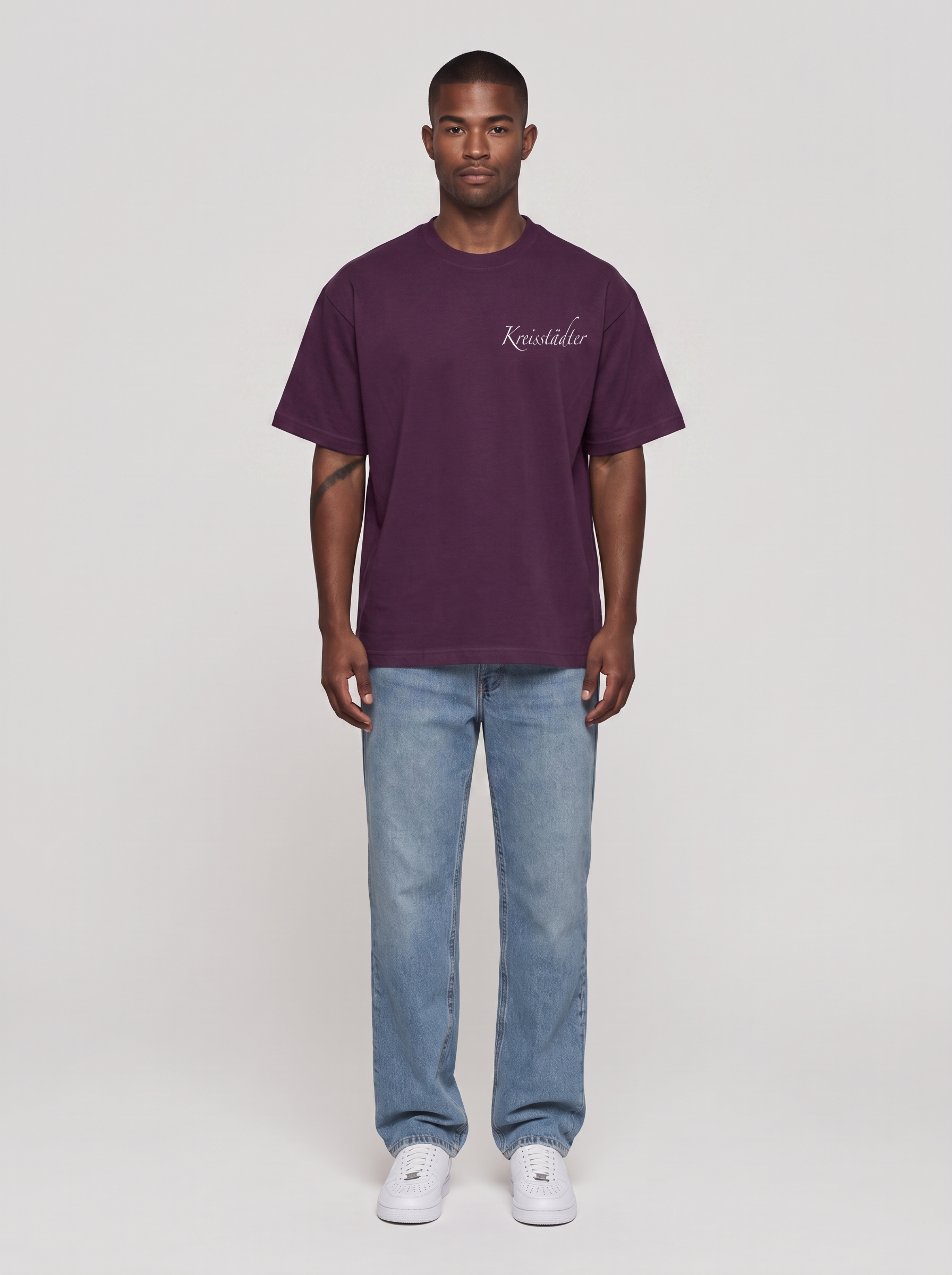 T-Shirt TSV Tauberbischofsheim Aubergine, Vorderansicht