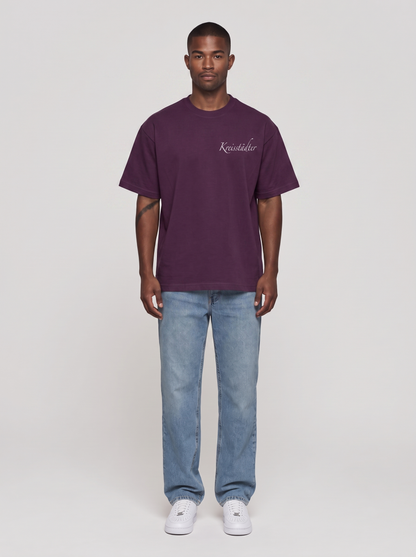 T-Shirt TSV Tauberbischofsheim Aubergine, Vorderansicht