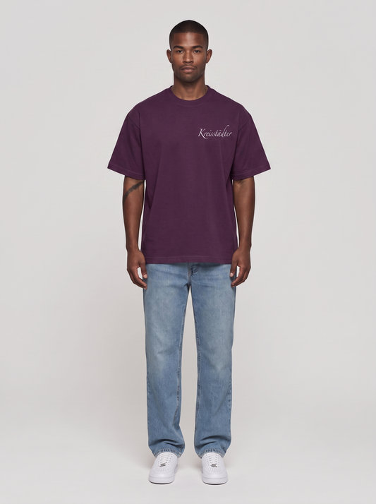 T-Shirt TSV Tauberbischofsheim Aubergine, Vorderansicht