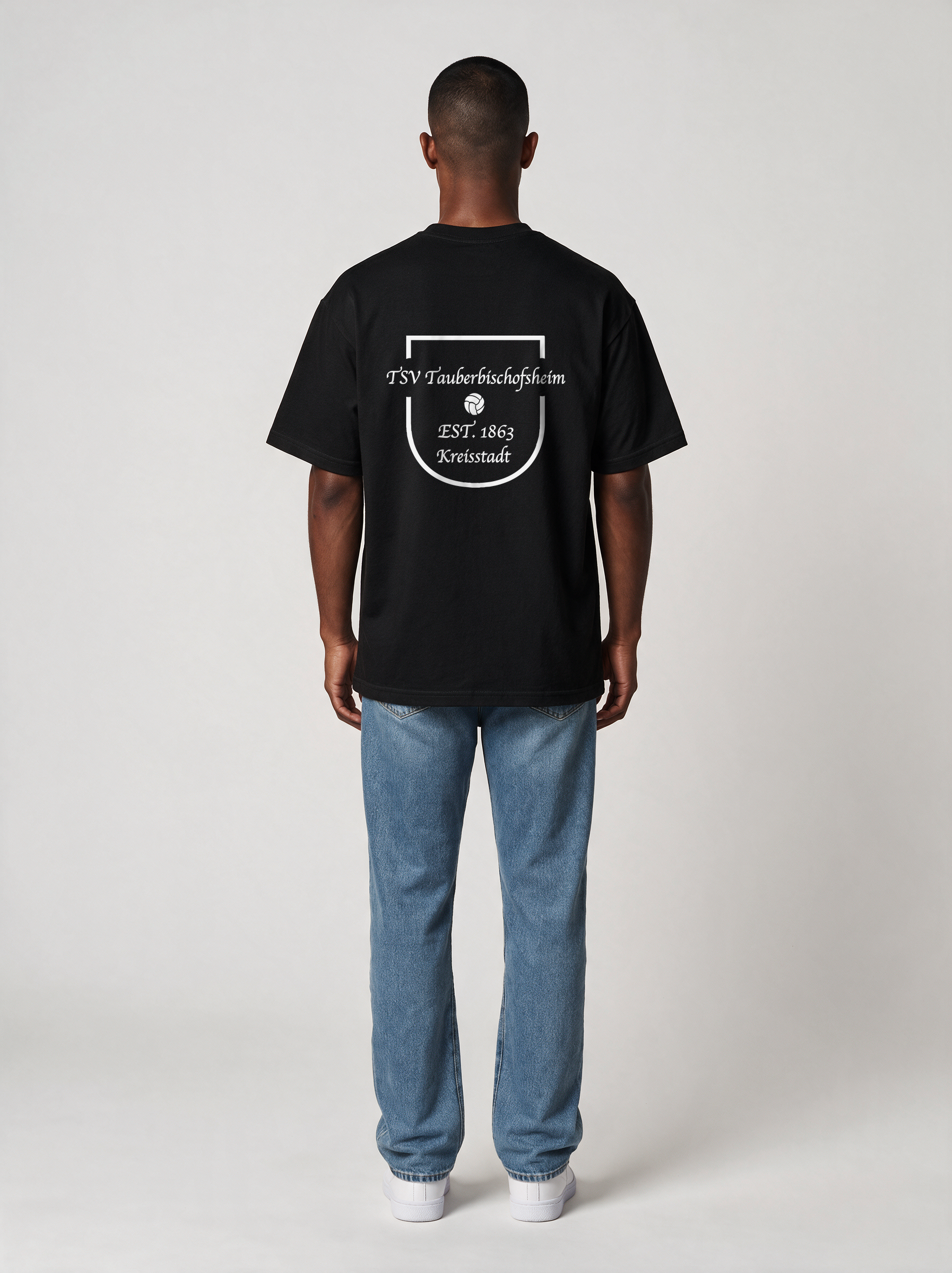 T-Shirt TSV Tauberbischofsheim Schwarz, Rückansicht