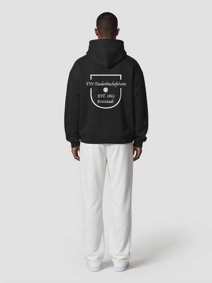Hoodie TSV Tauberbischofsheim Schwarz, Rückansicht