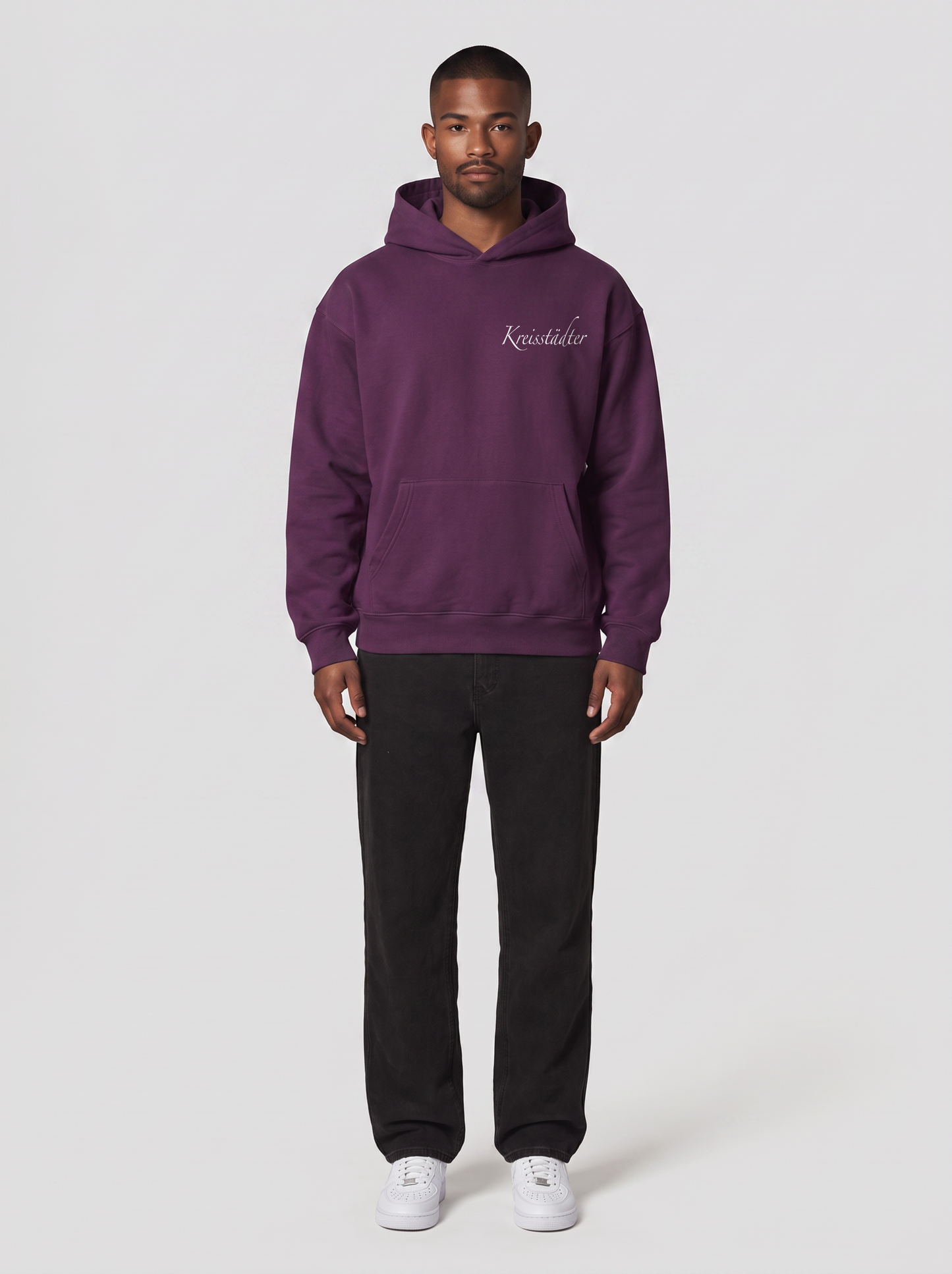 Hoodie TSV Tauberbischofsheim Aubergine, Vorderansicht