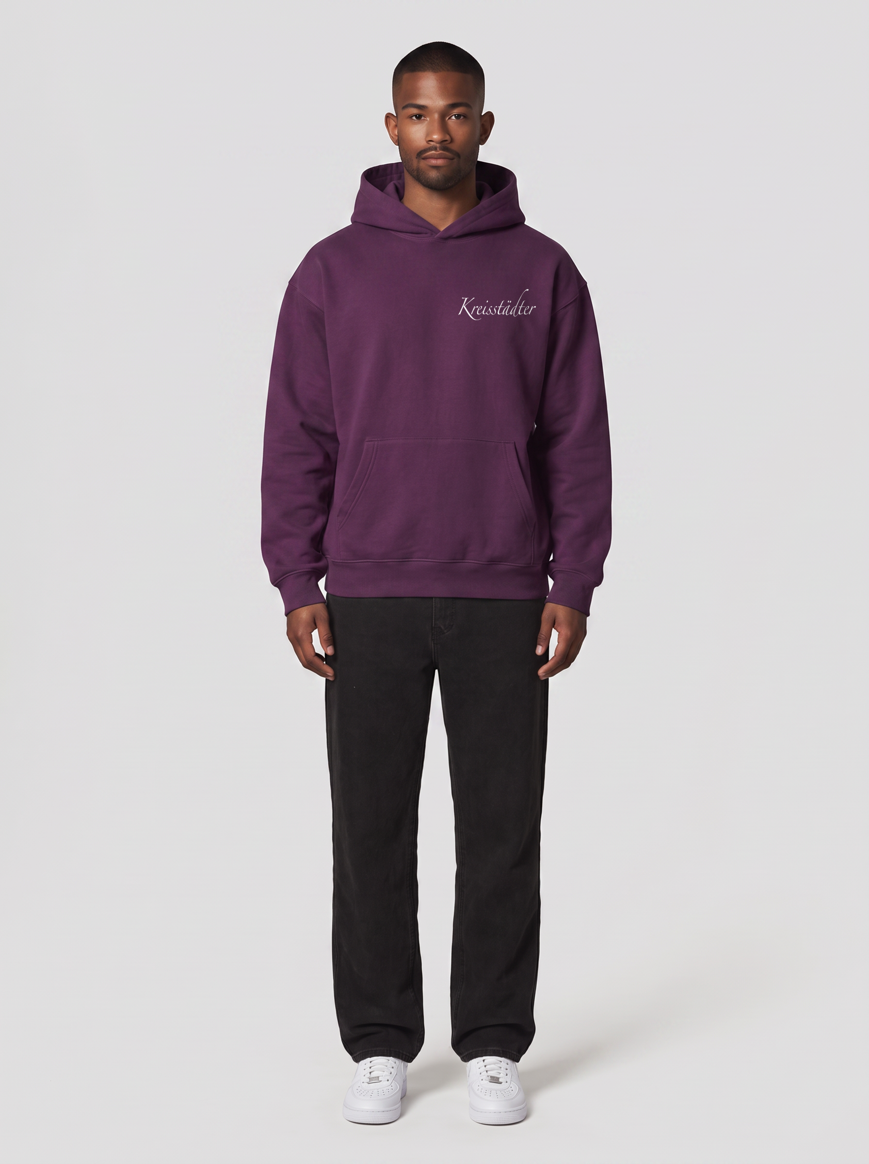 Hoodie TSV Tauberbischofsheim Aubergine, Vorderansicht
