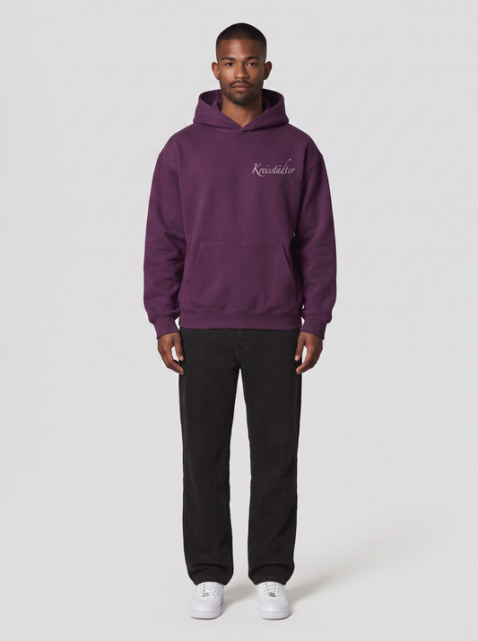 Hoodie TSV Tauberbischofsheim Aubergine, Vorderansicht