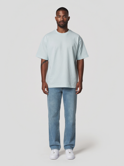 T-Shirt Oversize Light in Hellblau, Vorderansicht