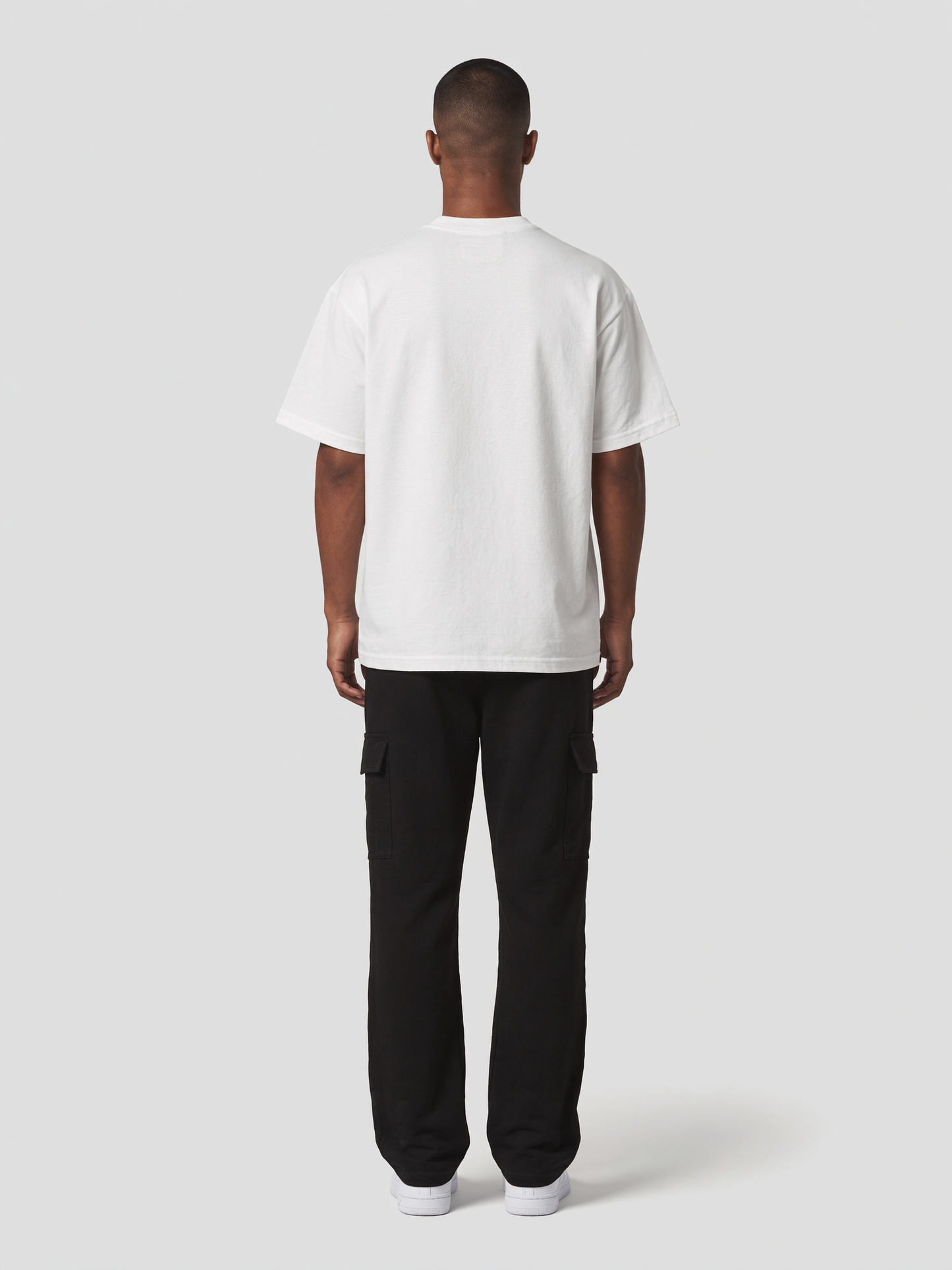 T-Shirt Oversize Ultra Heavy in Weiß, Rückansicht