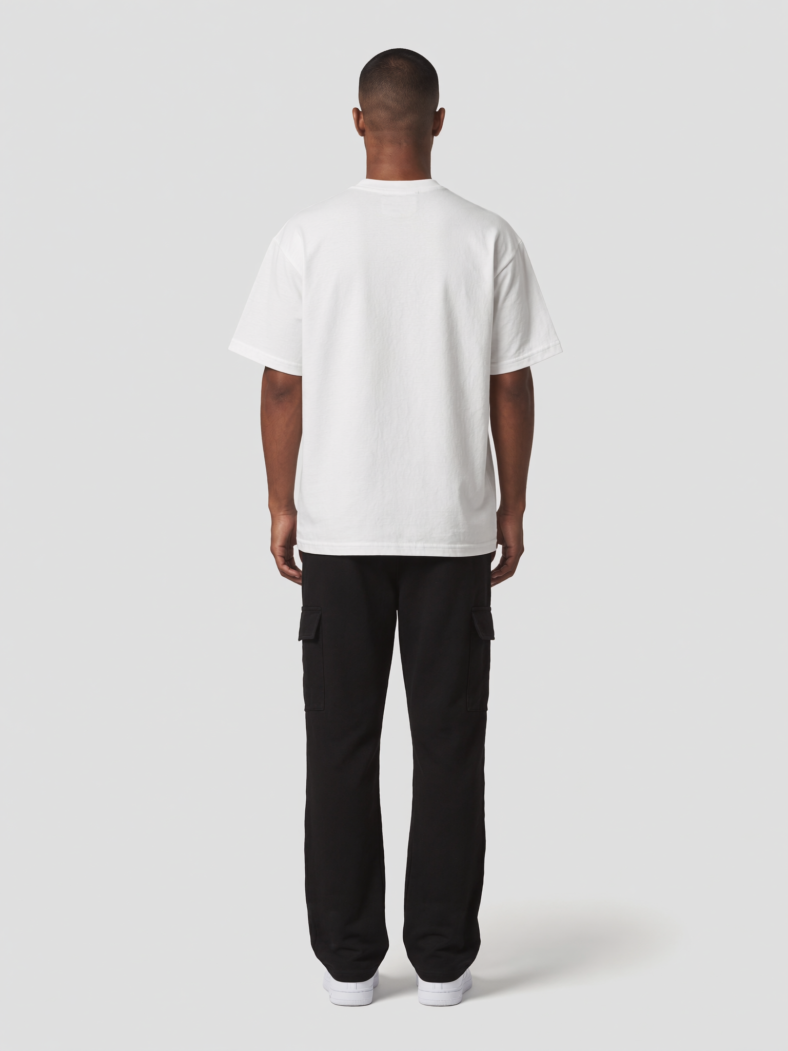 T-Shirt Oversize Ultra Heavy in Weiß, Rückansicht