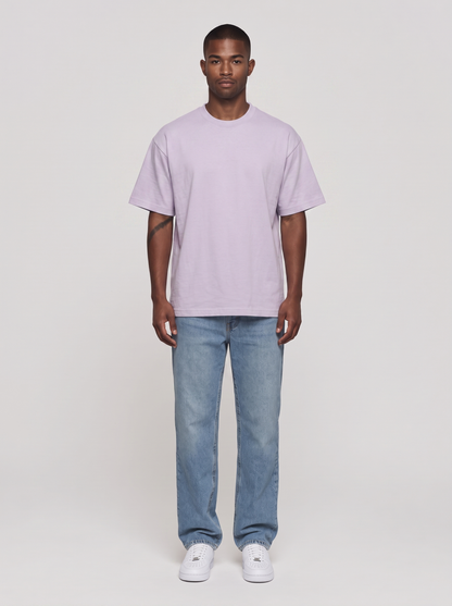 T-Shirt Oversize Heavy in Flieder, Vorderansicht