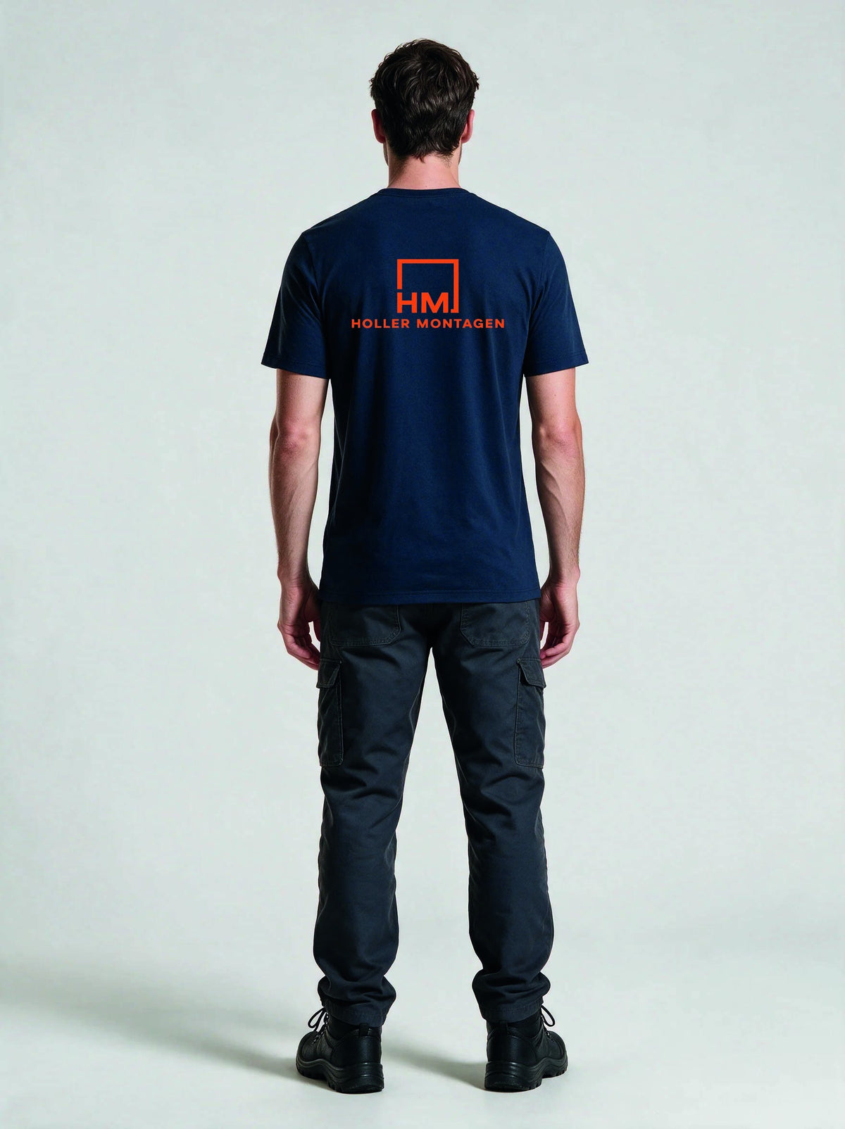 T-Shirt Holler Montagen Navy in Navy, Rückansicht